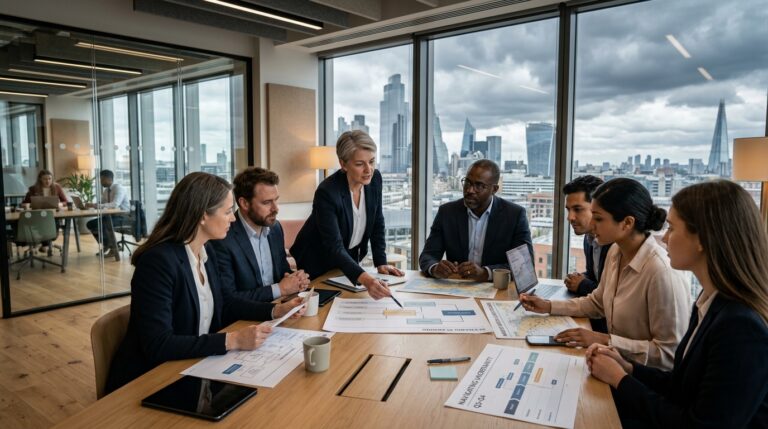 a realistic corporate leadership scene representin f1c74a1e43